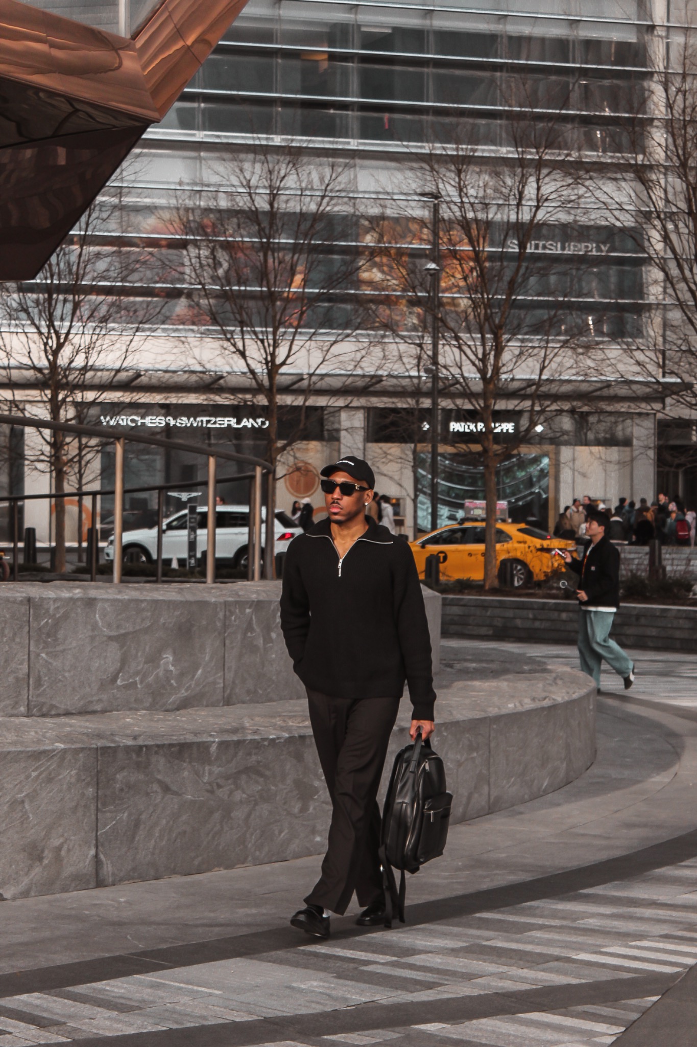 Tony Cuban walking through Hudson Yards